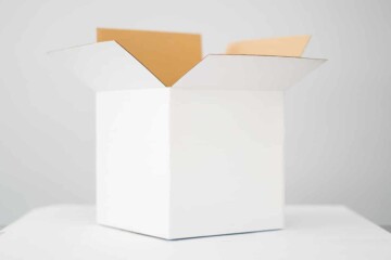 open white box