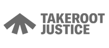 Takeroot Justice logo.